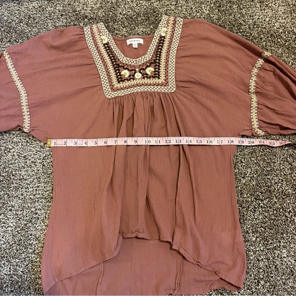 Max Studio Boho Printed Top - Picture 10 of 11
